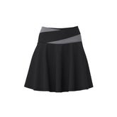 Colorblock Yoga Skirt Peach Stretchy High Waist