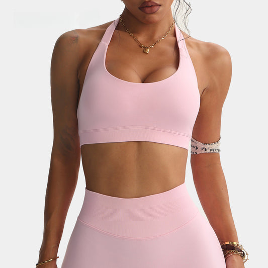 Strappy Back Yoga Tank Breathable Halter Top