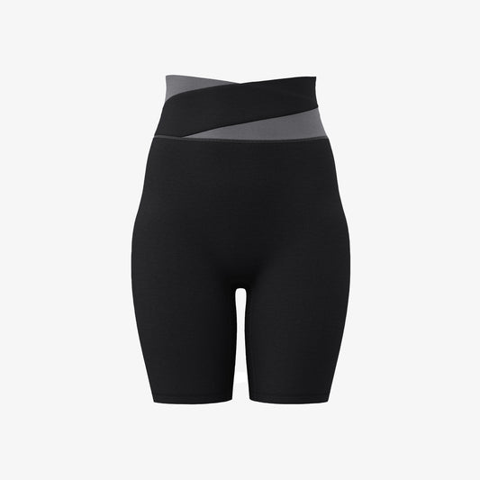 Colorblock Biker Shorts 5-Inch Peach Seamless Fit