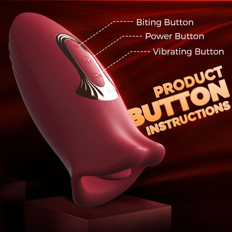 Novelleon Pressb Biting & Vibrating Clitoral Vibrator Nipple Stimulator