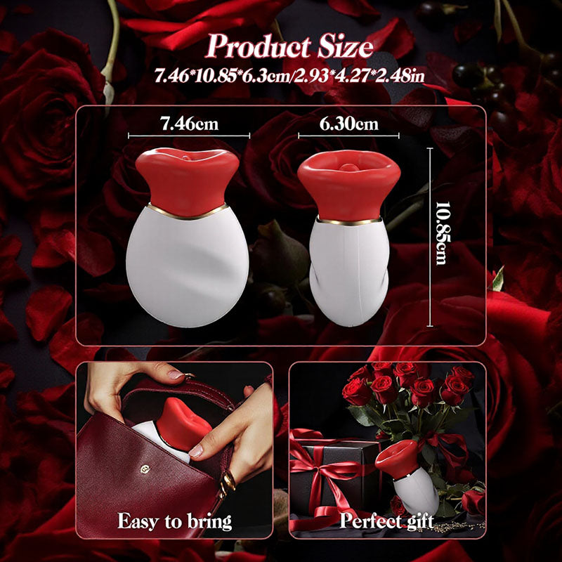 Novelleon - Mouth Tongue 4 In 1 Licking& Biting & Sucking & Vibrating Clitoral Vibrator