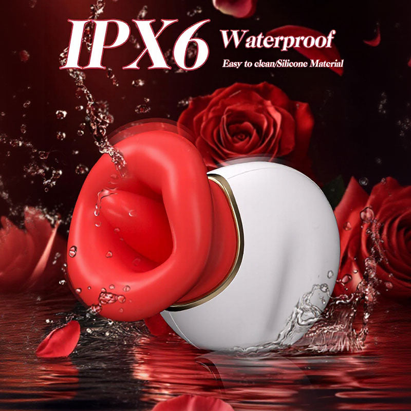 Novelleon - Mouth Tongue 4 In 1 Licking& Biting & Sucking & Vibrating Clitoral Vibrator