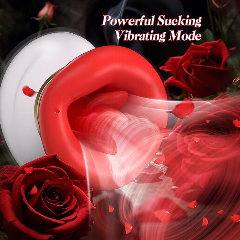 Novelleon - Mouth Tongue 4 In 1 Licking& Biting & Sucking & Vibrating Clitoral Vibrator