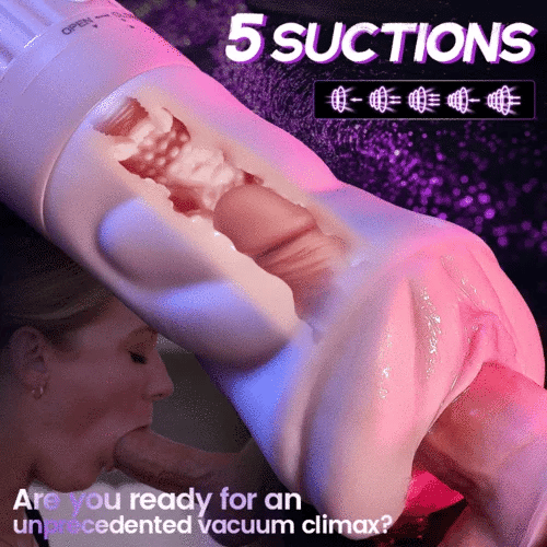 2026 New Model Beate - 5 Sucking & 10 Vibrating Vagina Masturbation Cup