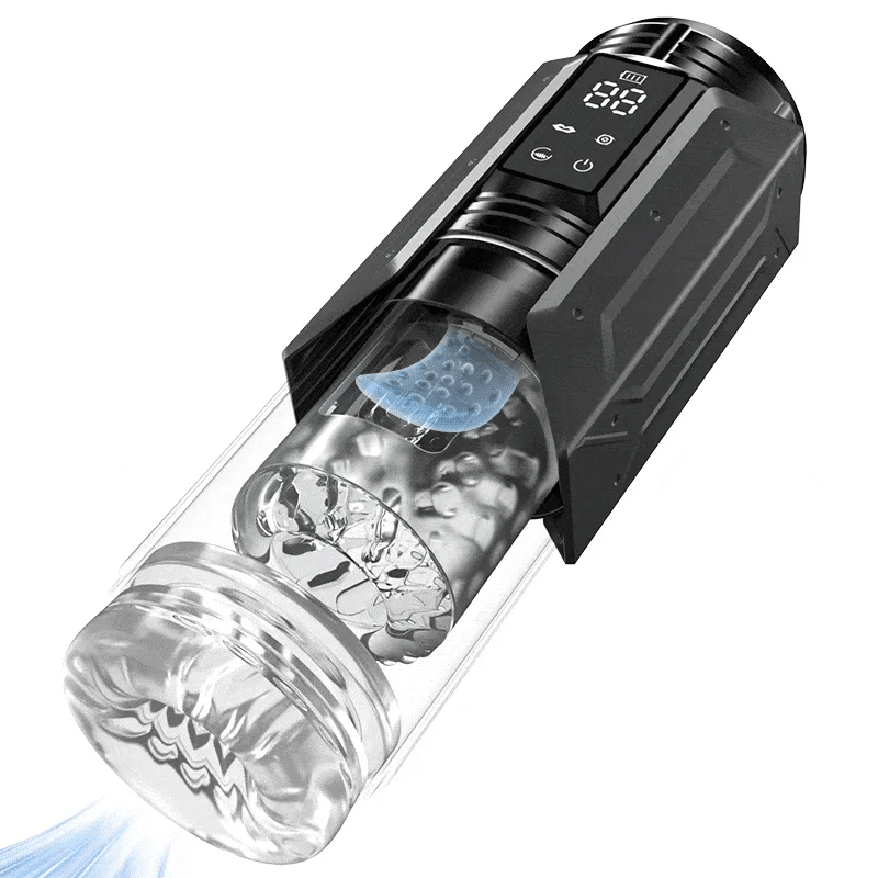 2026 New Model King - 7 Mode Vacuum Thrusting & Sucking & Vibrating Masturbator with LCD Display