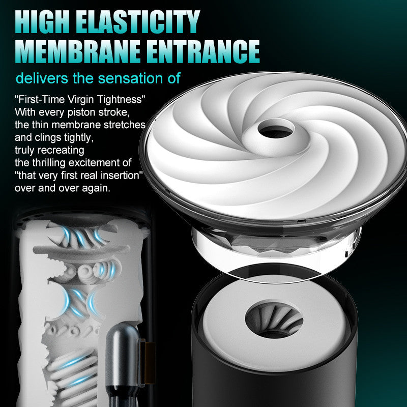 Bliss - 9 Suction Modes & Powerful Vibration 2.8x Wide Sleeve Electric Male Masturbator Cup