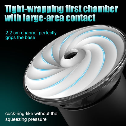 Bliss - 9 Suction Modes & Powerful Vibration 2.8x Wide Sleeve Electric Male Masturbator Cup