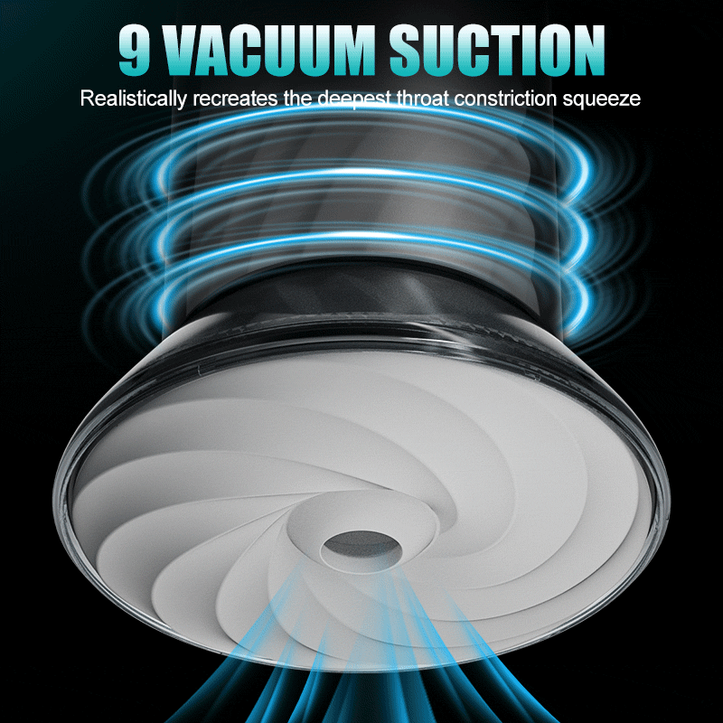 Bliss - 9 Suction Modes & Powerful Vibration 2.8x Wide Sleeve Electric Male Masturbator Cup