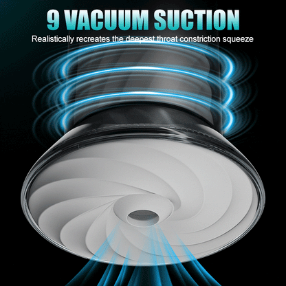 Bliss - 9 Suction Modes & Powerful Vibration 2.8x Wide Sleeve Electric Male Masturbator Cup