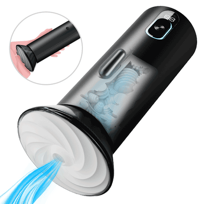 Bliss - 9 Suction Modes & Powerful Vibration 2.8x Wide Sleeve Electric Male Masturbator Cup