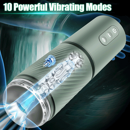Abyss - 10 Suction & 10 Vibration Vacuum Penis Pump Enlargement Pump Male Masturbator