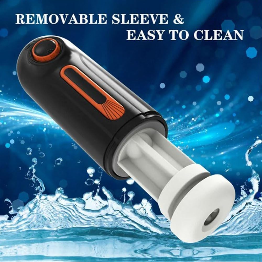 【Free lub】Alien - 6-in-1 Thrusting & Vibrating Blow Job Masturbator Cup with 4 Suction Modes