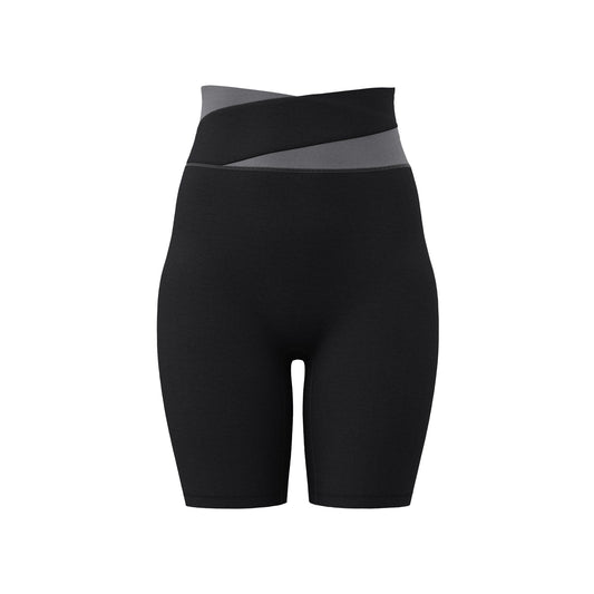 Colorblock Biker Shorts 5-Inch Peach Seamless Fit